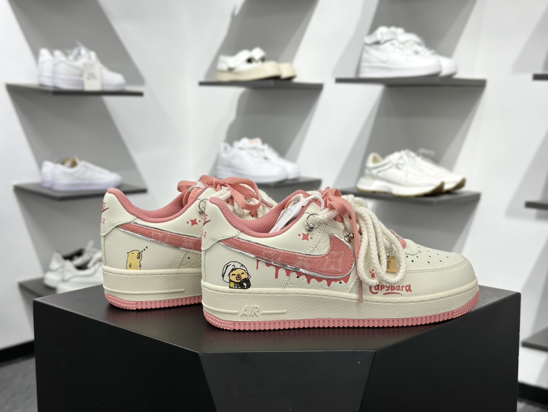 Nike Air Force 1 Low 07 白粉麻绳绑带 LV0506-880