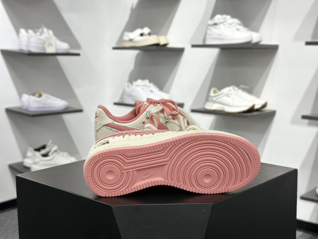 Nike Air Force 1 Low 07 白粉麻绳绑带 LV0506-880