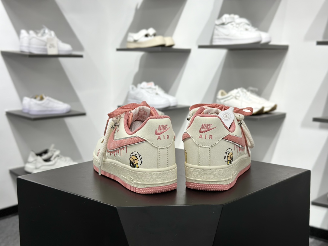 Nike Air Force 1 Low 07 白粉麻绳绑带 LV0506-880