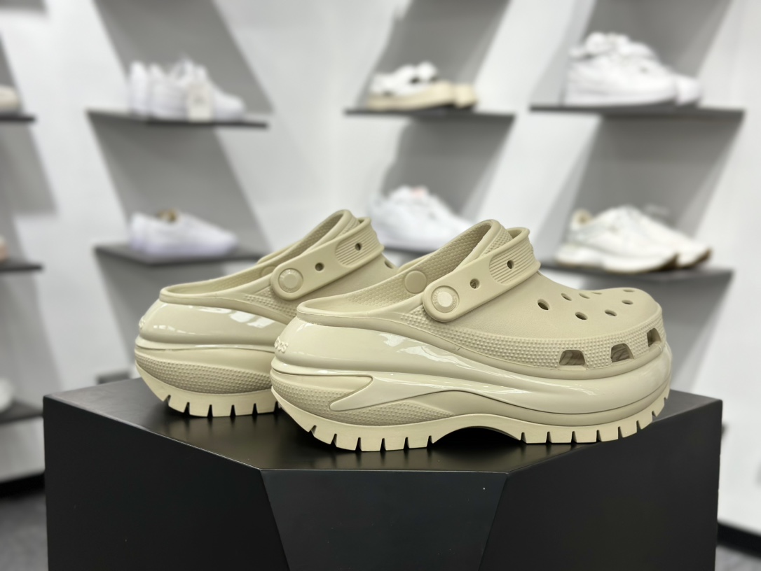 Crocs Classic Cl卡骆驰光轮休闲沙滩洞洞鞋拖鞋凉鞋 透明防水袋包装