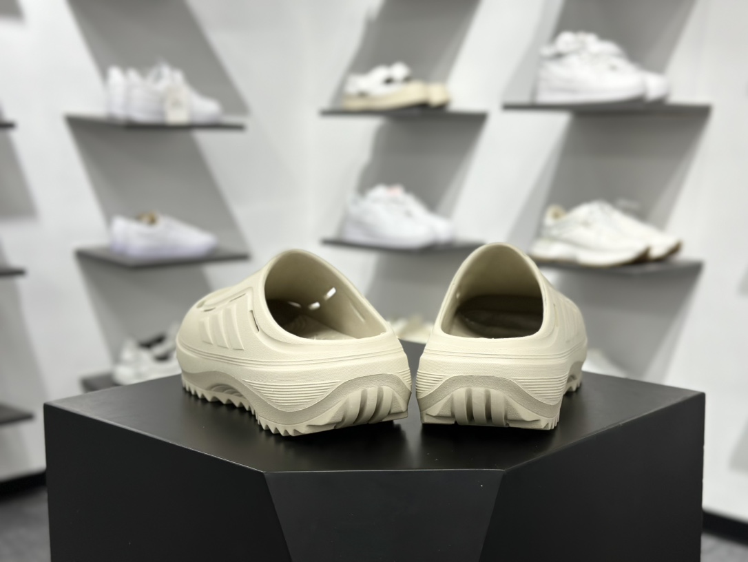 阿迪达斯 Adidas 波波凉鞋 OZWAVE CL波波凉鞋 沙滩拖鞋 稳定缓震回弹厚底老爹拖鞋 JR6758
