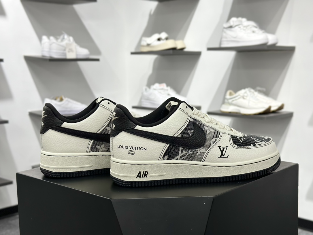 Nike Air Force 1 Low 07 x Louis Vuitton 白黑 BZ6808-103