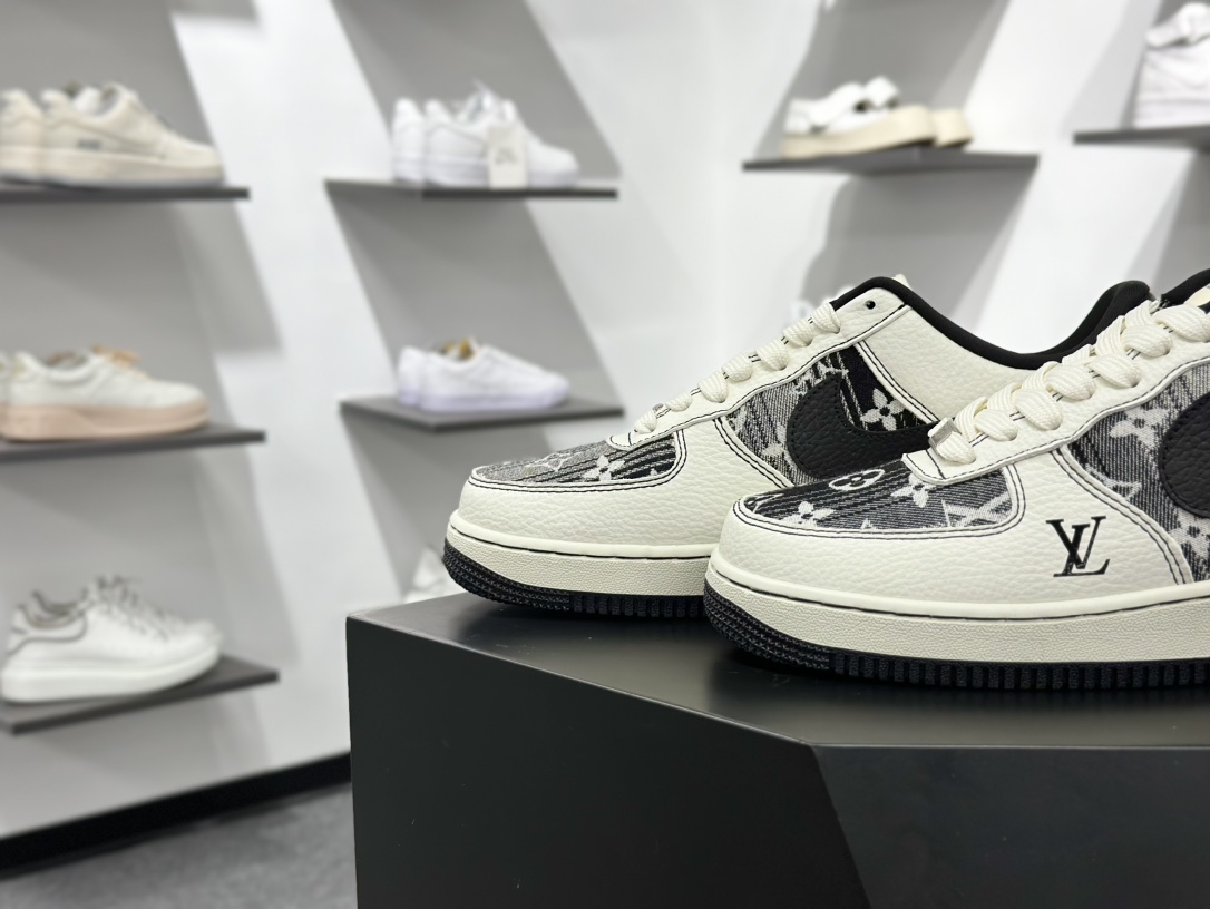 Nike Air Force 1 Low 07 x Louis Vuitton 白黑 BZ6808-103