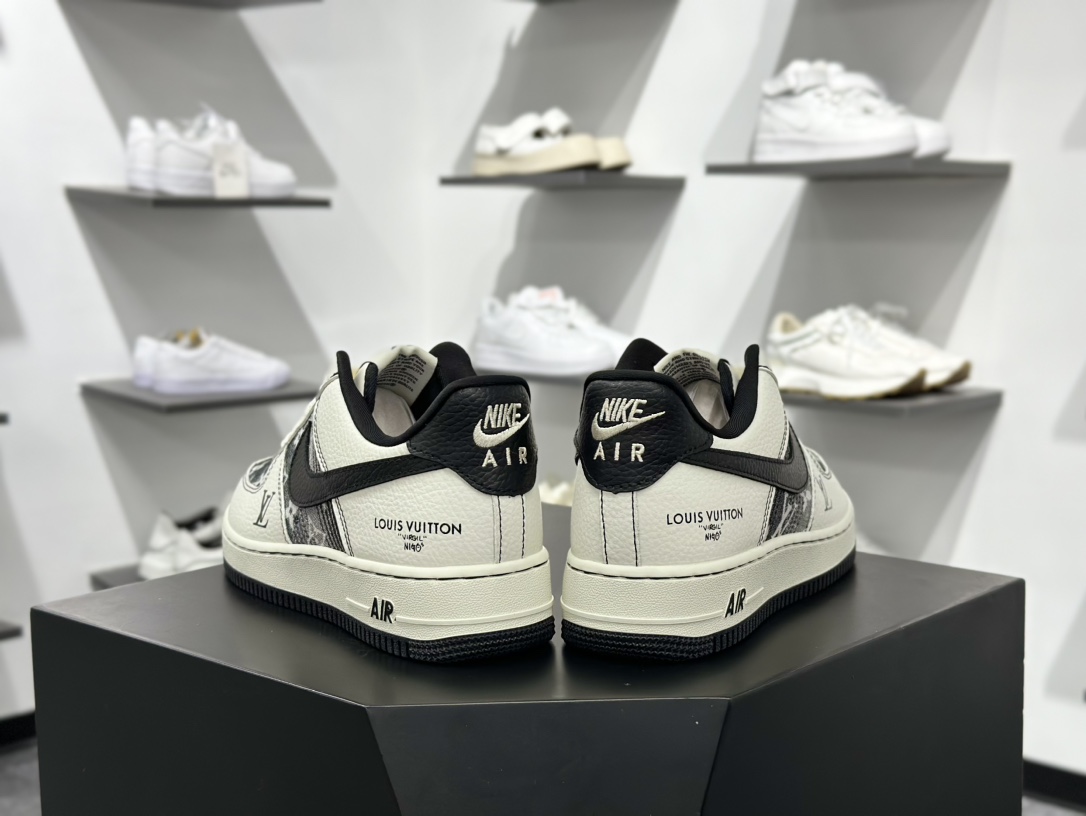 Nike Air Force 1 Low 07 x Louis Vuitton 白黑 BZ6808-103