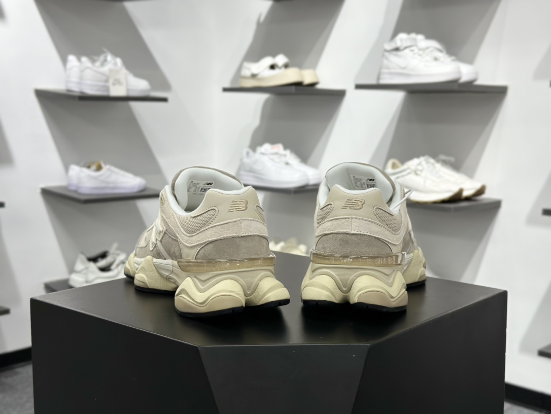 New Balance NB9060 联名款 复古休闲运动慢跑鞋 米灰色 U9060JBC
