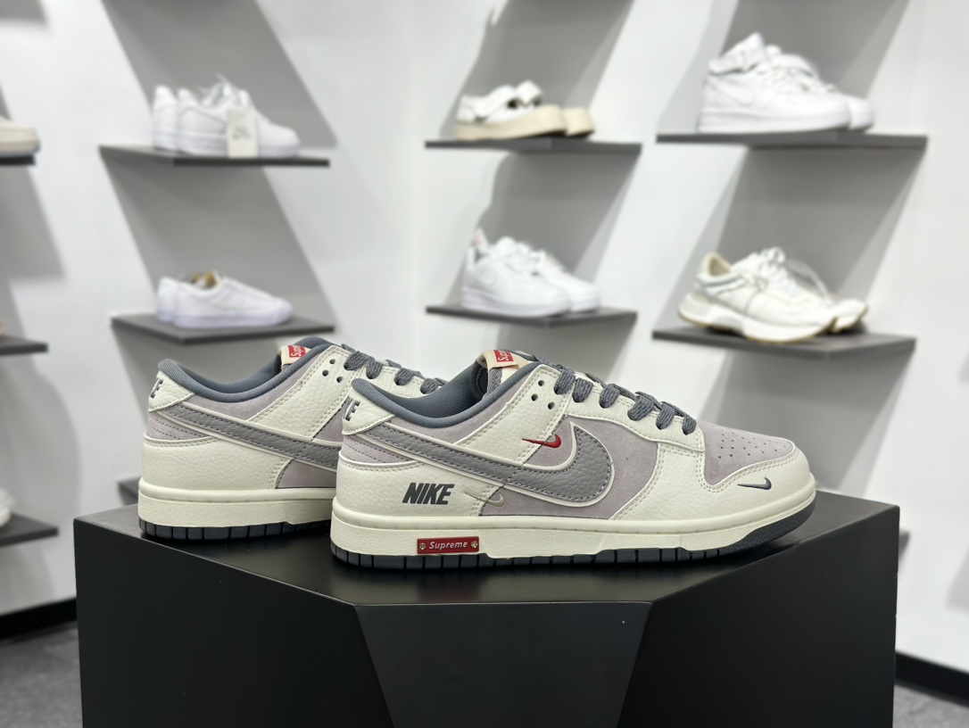 Nike SB Dunk Low x Supreme 白灰三小钩满天星 SC9207-408