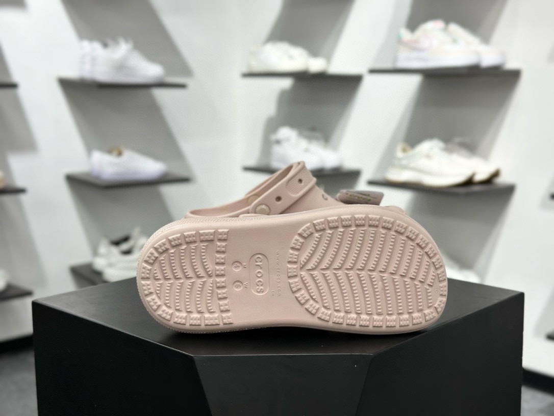 卡骆驰/Crocs Stomp ClSandals 顿足系列泡芙松糕厚底休闲洞洞拖鞋式凉鞋