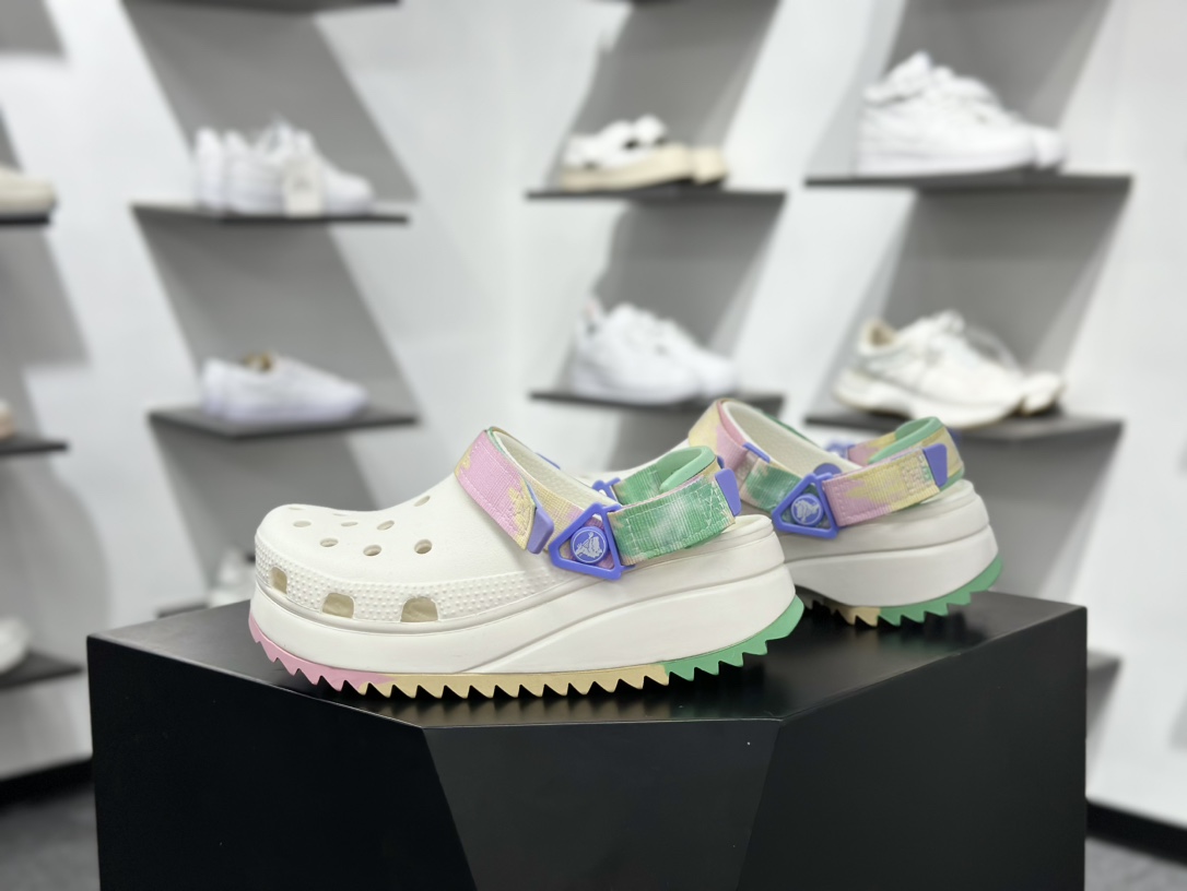 Crocs Classic Cl卡骆驰简约休闲沙滩洞洞拖鞋凉鞋 酷走 透明防水袋包装