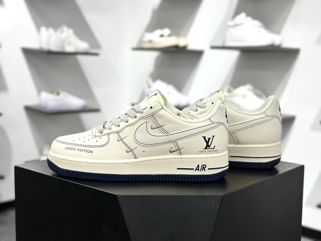 Lv x Nk Air Force 1’07 Lv8 定制配色 路易威登联名 空军一号经典低帮复古休闲百搭板鞋 XX3168-160