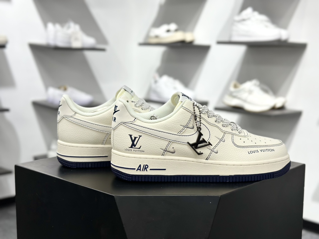 Lv x Nk Air Force 1’07 Lv8 定制配色 路易威登联名 空军一号经典低帮复古休闲百搭板鞋 XX3168-160
