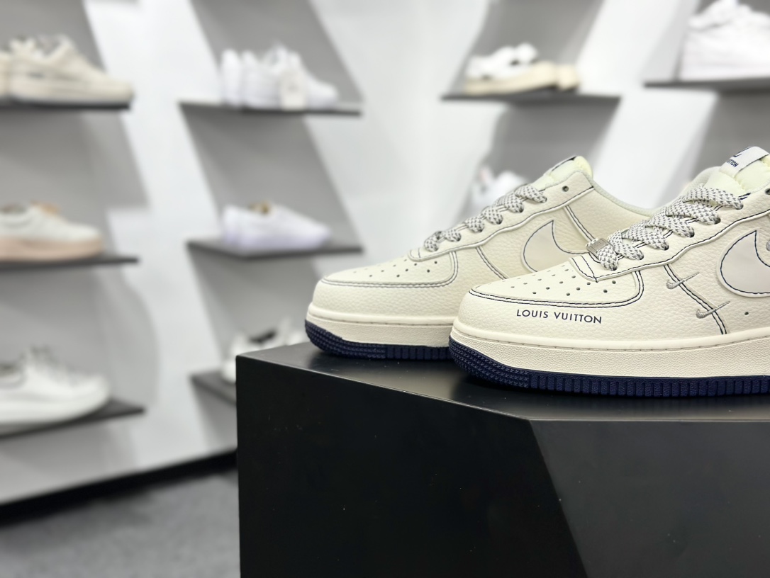 Lv x Nk Air Force 1’07 Lv8 定制配色 路易威登联名 空军一号经典低帮复古休闲百搭板鞋 XX3168-160