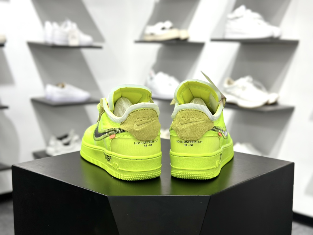 Nike Air Force 1 Low 07 x OFF-WHITE Part 2Volt THE THE 荧光绿 AO4606-700