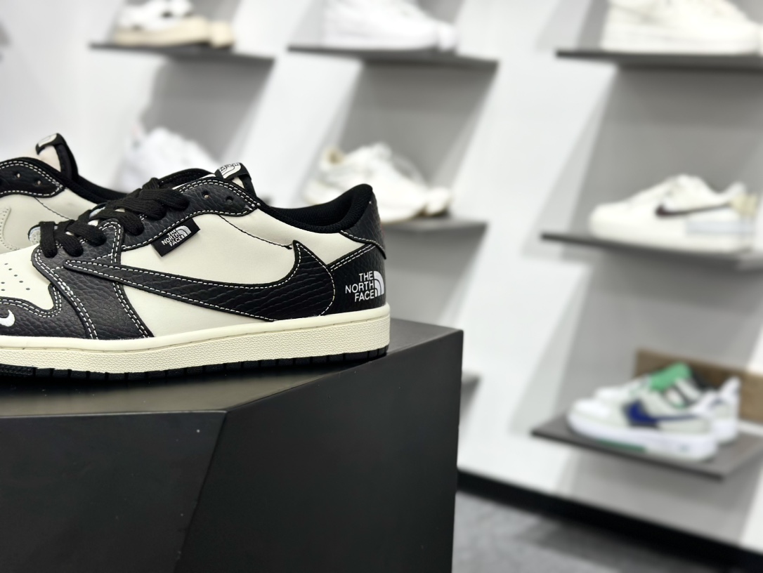Air Jordan 1 Low AJ1 乔1 北面联名 高端定制 低帮复古篮球鞋 XZ5749-007