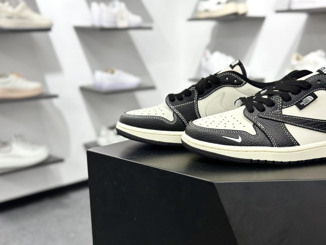 Air Jordan 1 Low AJ1 乔1 北面联名 高端定制 低帮复古篮球鞋 XZ5749-007