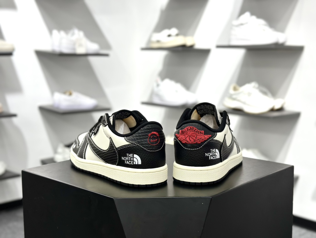 Air Jordan 1 Low AJ1 乔1 北面联名 高端定制 低帮复古篮球鞋 XZ5749-007