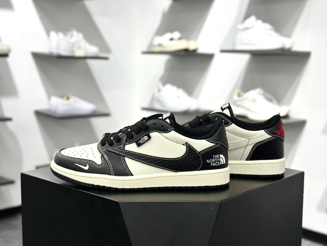 Air Jordan 1 Low AJ1 乔1 北面联名 高端定制 低帮复古篮球鞋 XZ5749-007