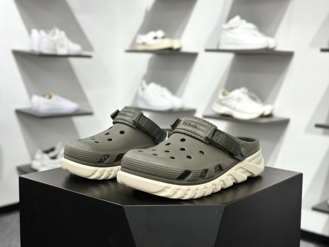 125 【卡骆驰】Crocs 卡骆驰 Duet Max Cl涡轮系列 柔软舒适 沙滩鞋洞洞鞋卡骆驰 Duet Max Cl涡轮 洞洞鞋