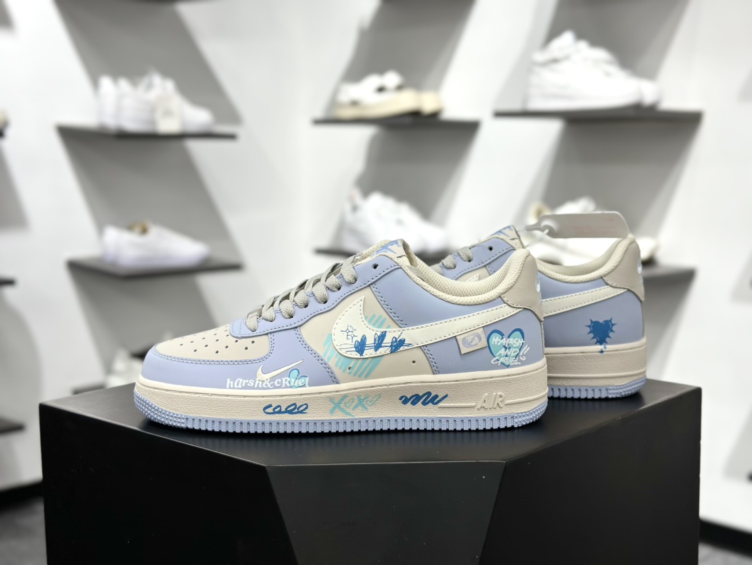 260 Nike Air Force 1 Low 07 Hello Kitty/凯蒂猫 米蓝粉小钩 DB3301-222