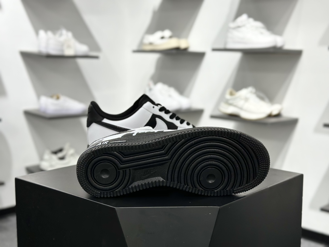【定制球鞋】Air Force 1 Low 灰色地带 白黑 经典休闲运动板鞋 ZH0316-077