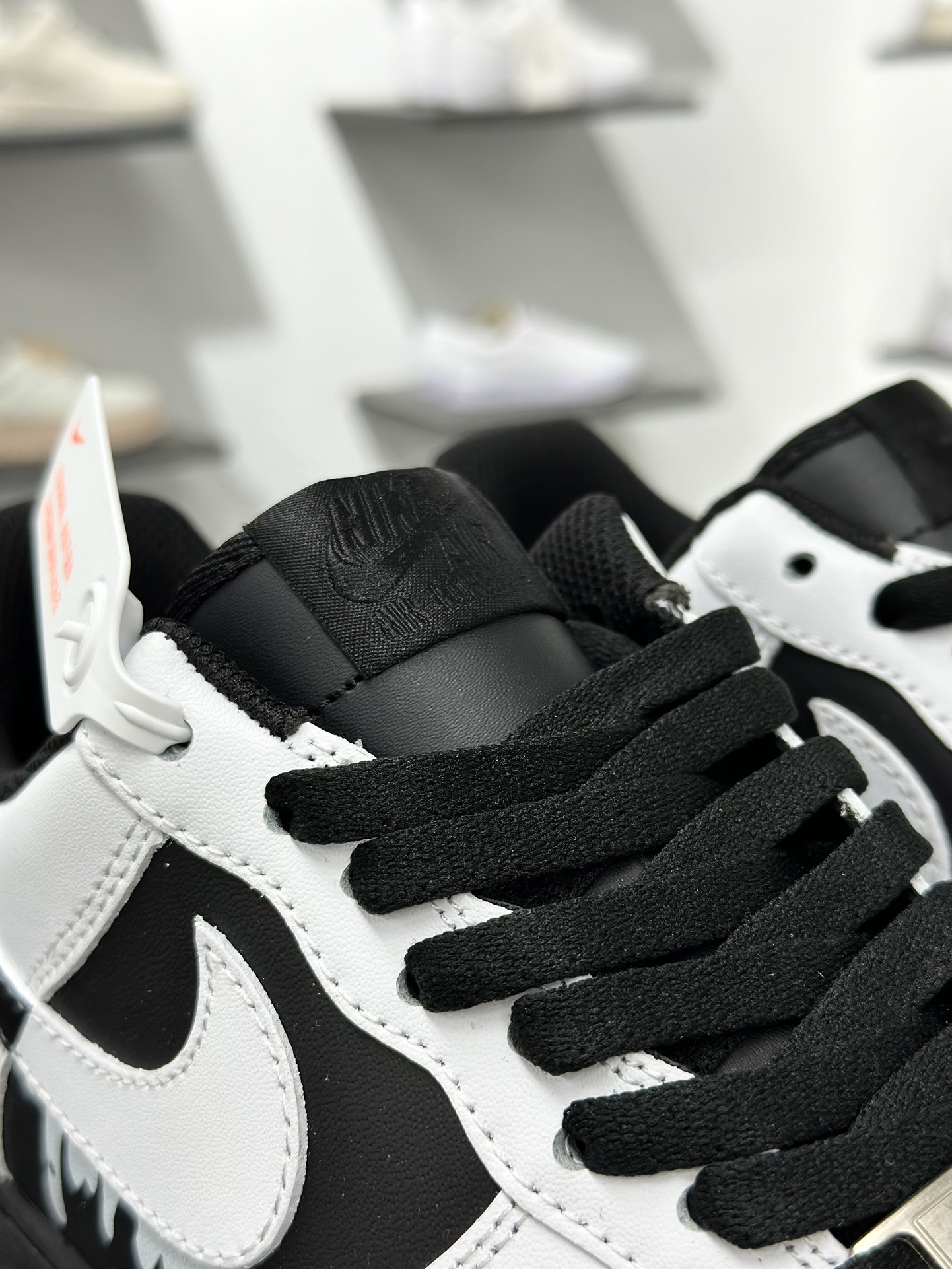 【定制球鞋】Air Force 1 Low 灰色地带 白黑 经典休闲运动板鞋 ZH0316-077