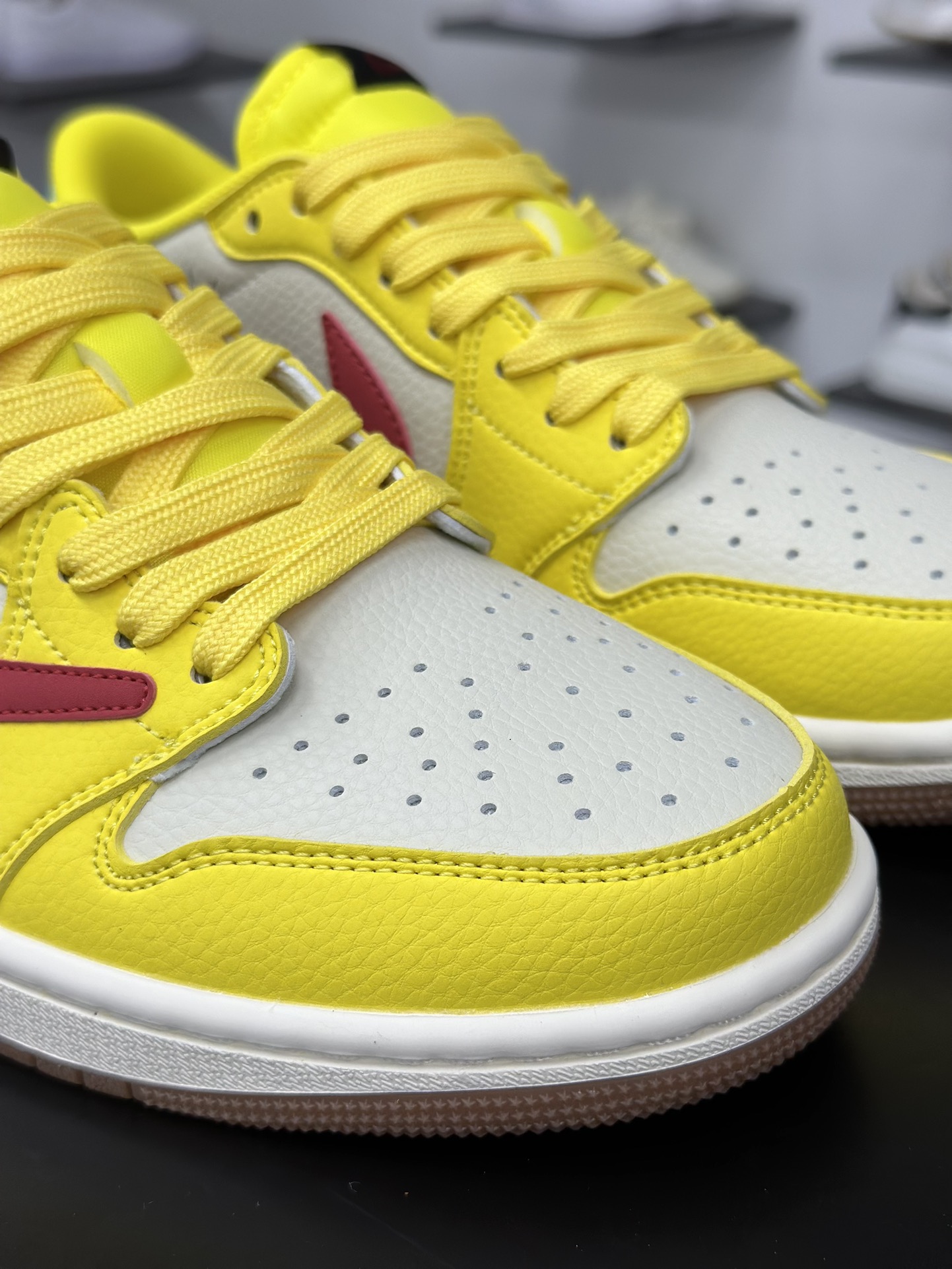 280 Air Jordan 1 Low OG ”高端定制” 小米su7米灰绿黄倒钩