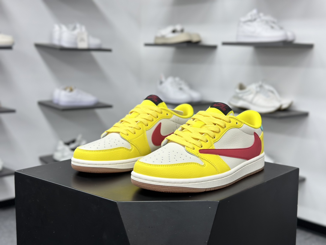 280 Air Jordan 1 Low OG ”高端定制” 小米su7米灰绿黄倒钩