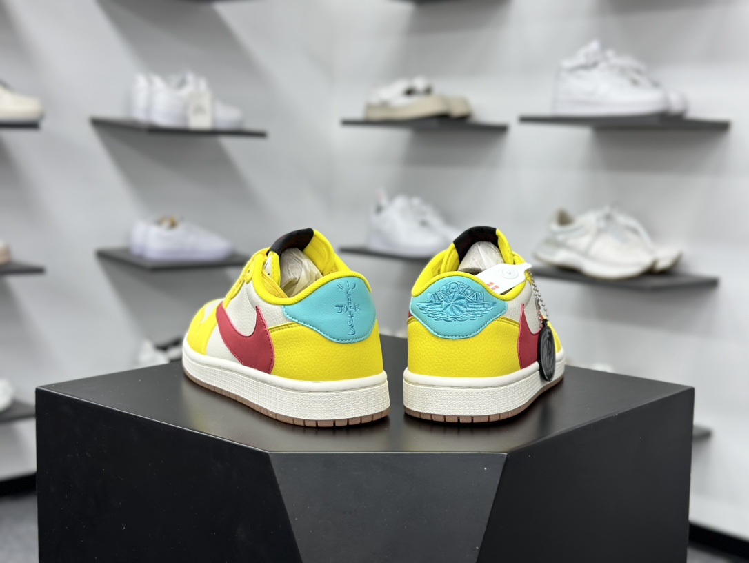 280 Air Jordan 1 Low OG ”高端定制” 小米su7米灰绿黄倒钩