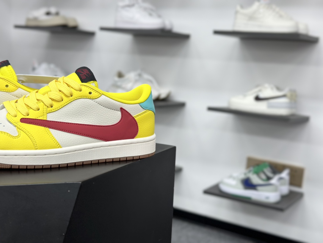 280 Air Jordan 1 Low OG ”高端定制” 小米su7米灰绿黄倒钩