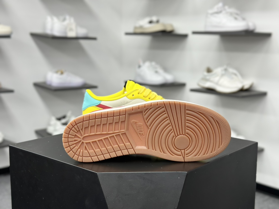 280 Air Jordan 1 Low OG ”高端定制” 小米su7米灰绿黄倒钩