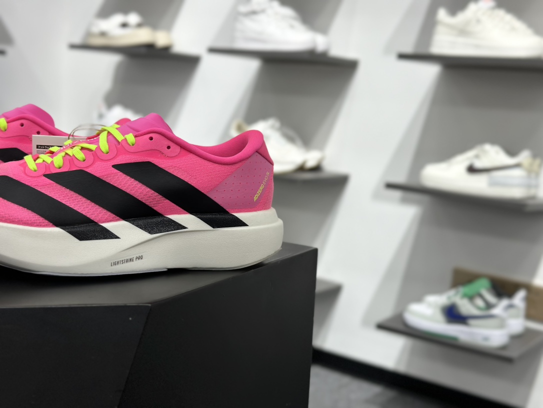 200 Adidas Adizero Pro Evo 4 M 全掌碳板 阿迪超轻透气缓震跑鞋 JS4455