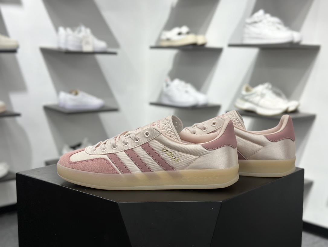 180 AD Originals Gazelle Indoor 粉色 三叶草复古休闲运动板鞋 JI2709
