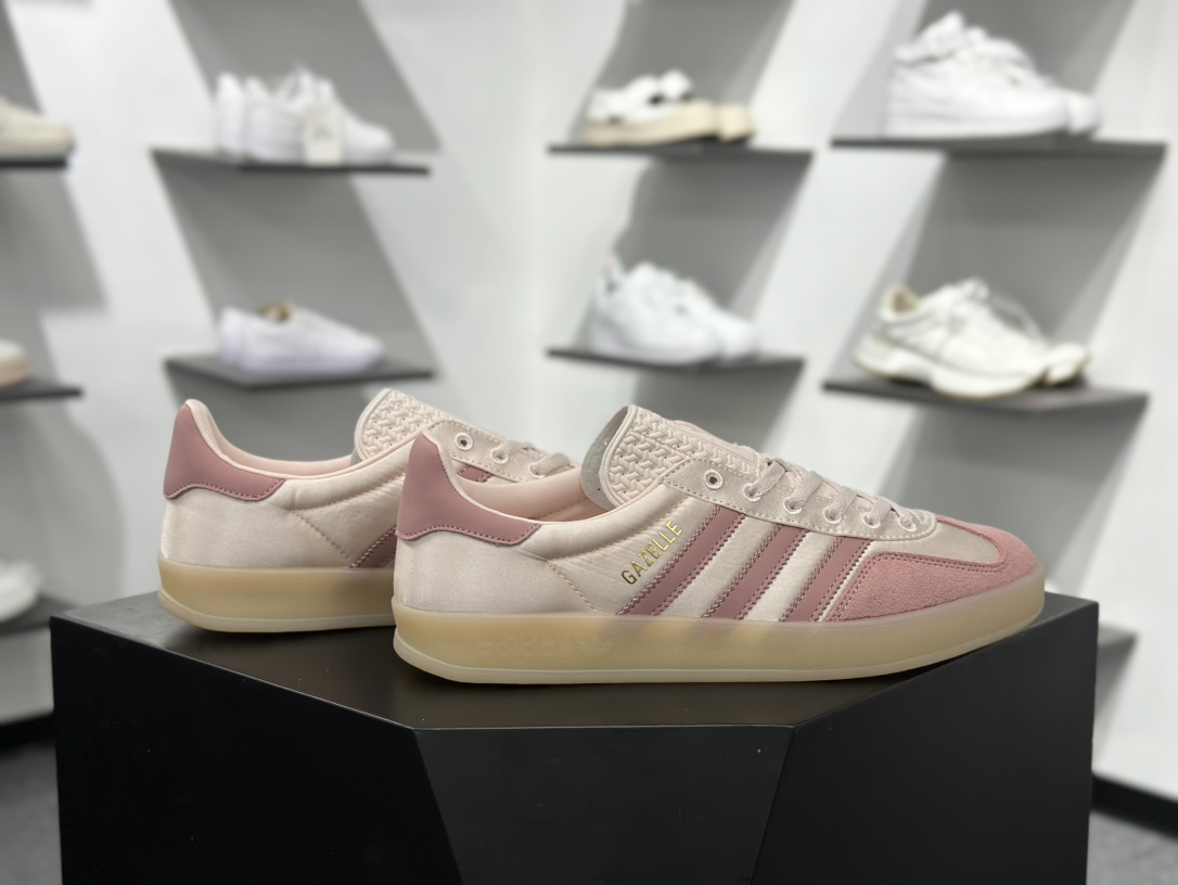 180 AD Originals Gazelle Indoor 粉色 三叶草复古休闲运动板鞋 JI2709