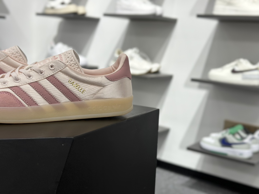 180 AD Originals Gazelle Indoor 粉色 三叶草复古休闲运动板鞋 JI2709
