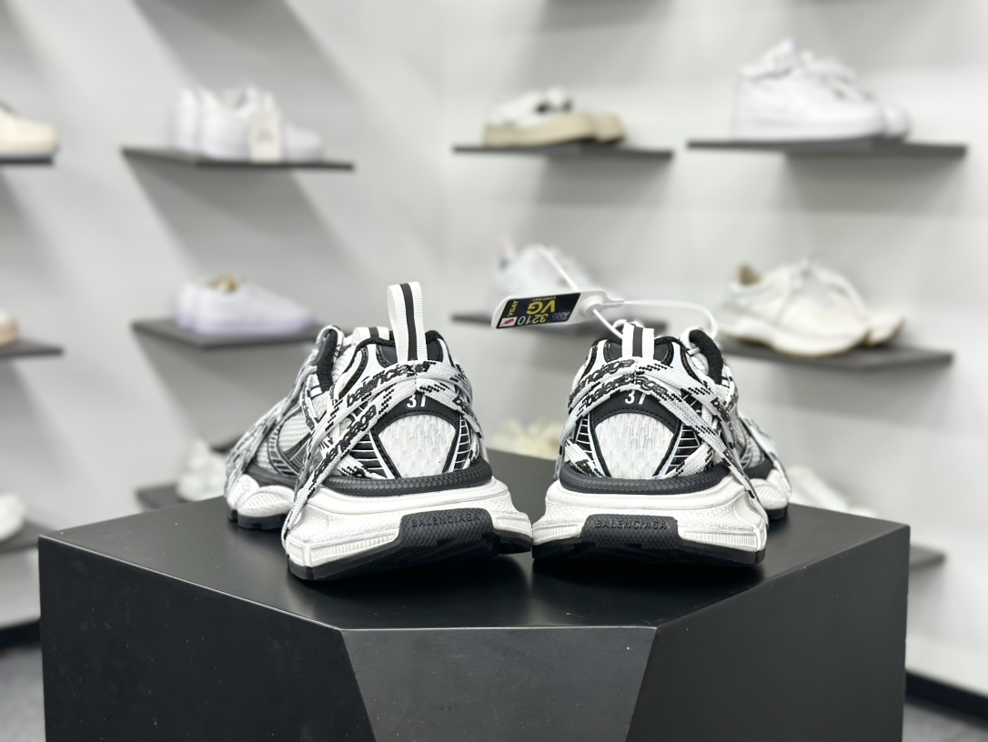 460 Balenciaga巴黎世家 3XL 黑白绑带 825598 W3XHL 9010