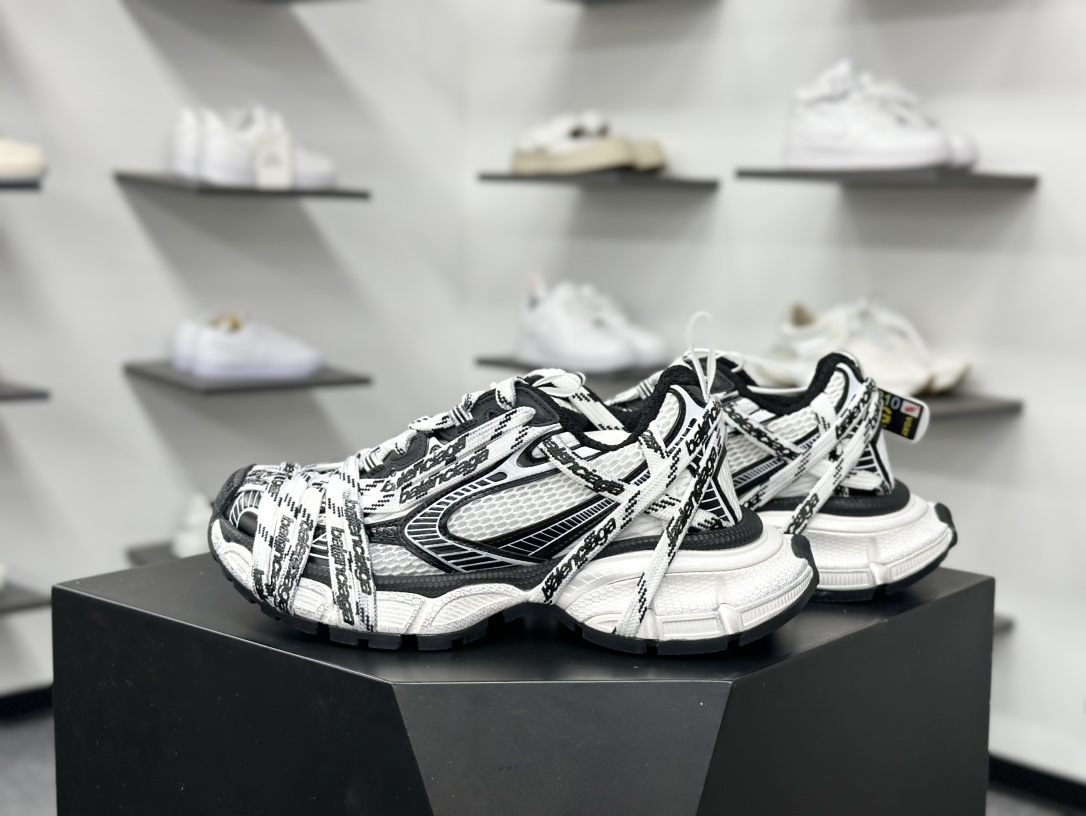 460 Balenciaga巴黎世家 3XL 黑白绑带 825598 W3XHL 9010