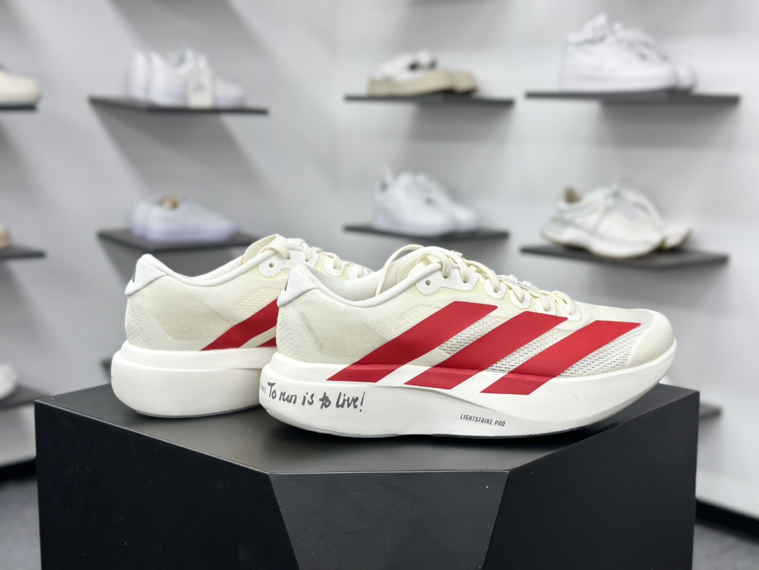 240 Ad Adizero Evo SL M 轻盈跑鞋 耐磨减震专业跑步鞋 JS1183