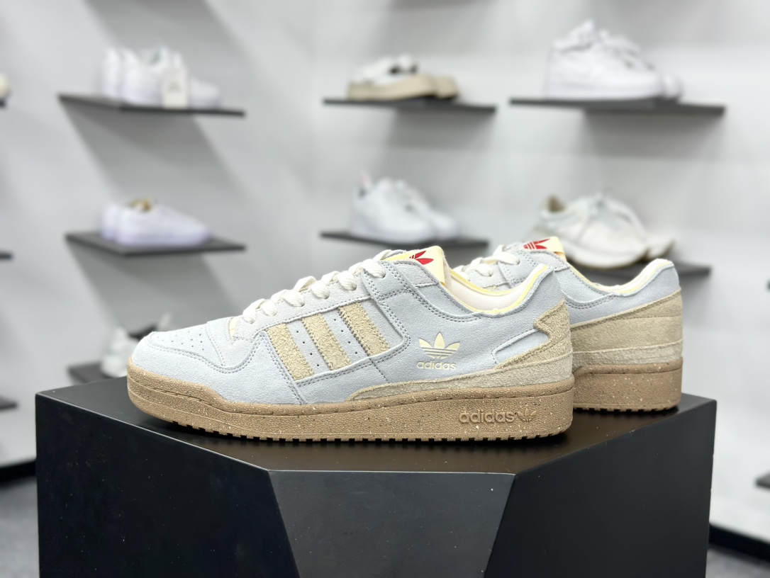 220 Adidas Forum Low CL 低帮百搭潮流休闲运动板鞋 JI0488
