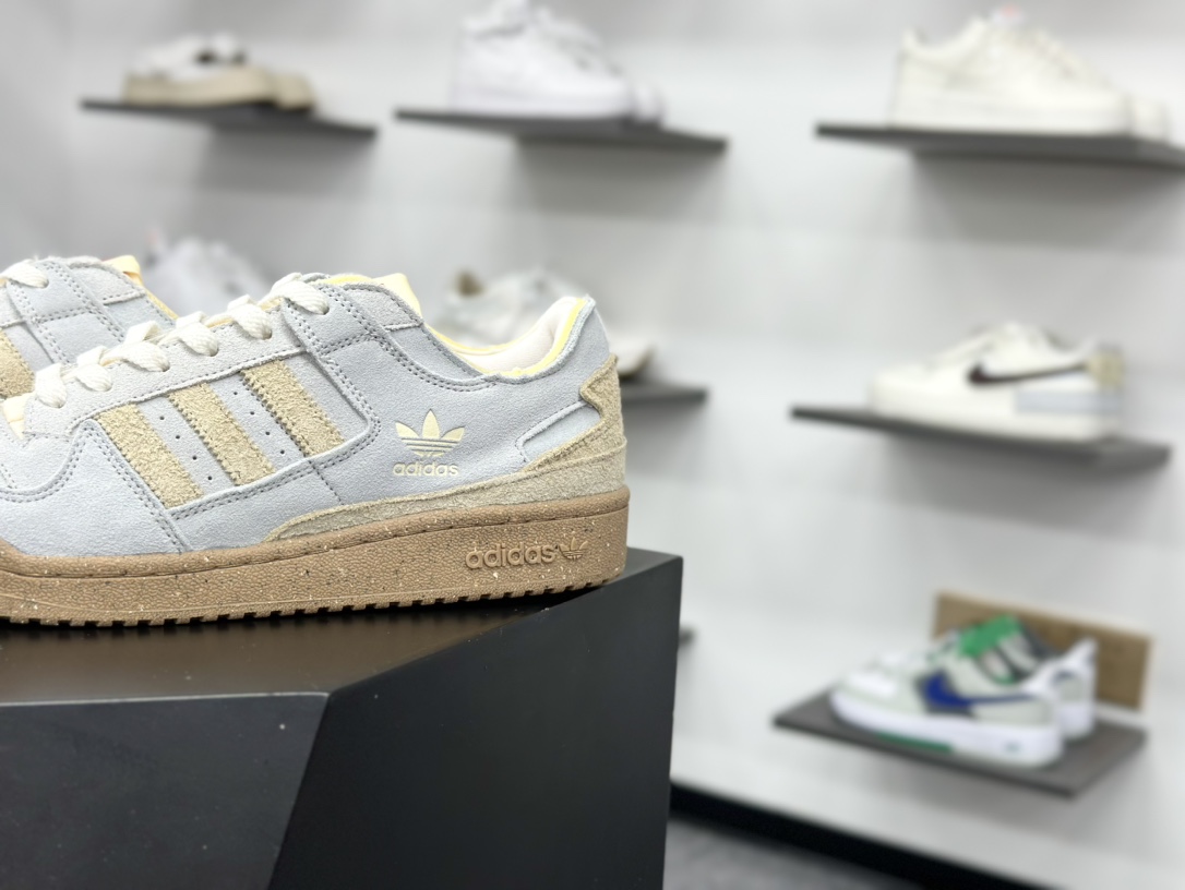 220 Adidas Forum Low CL 低帮百搭潮流休闲运动板鞋 JI0488