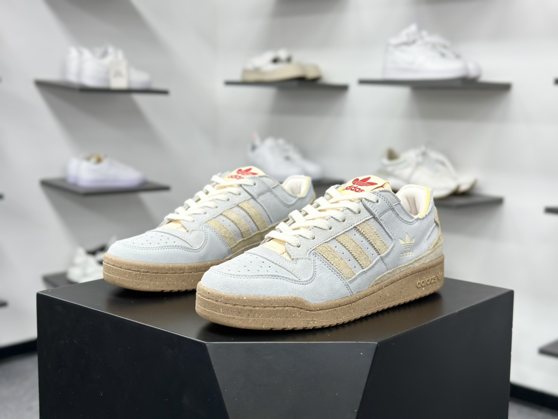 220 Adidas Forum Low CL 低帮百搭潮流休闲运动板鞋 JI0488