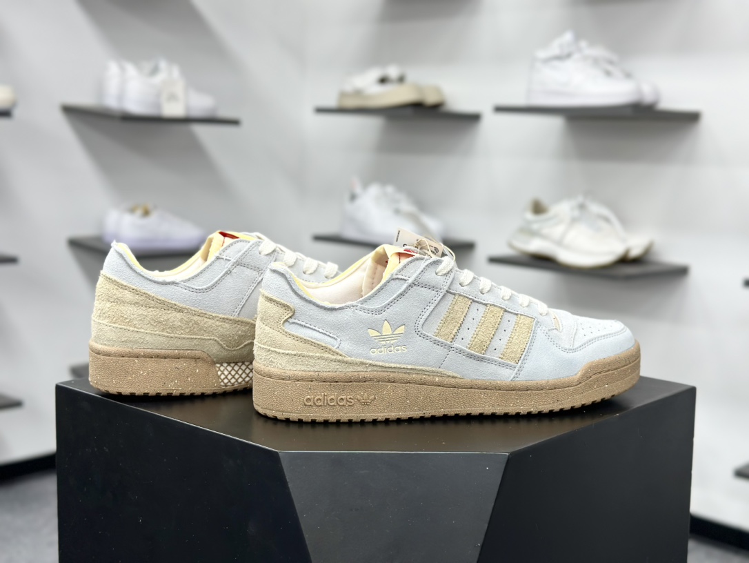 220 Adidas Forum Low CL 低帮百搭潮流休闲运动板鞋 JI0488