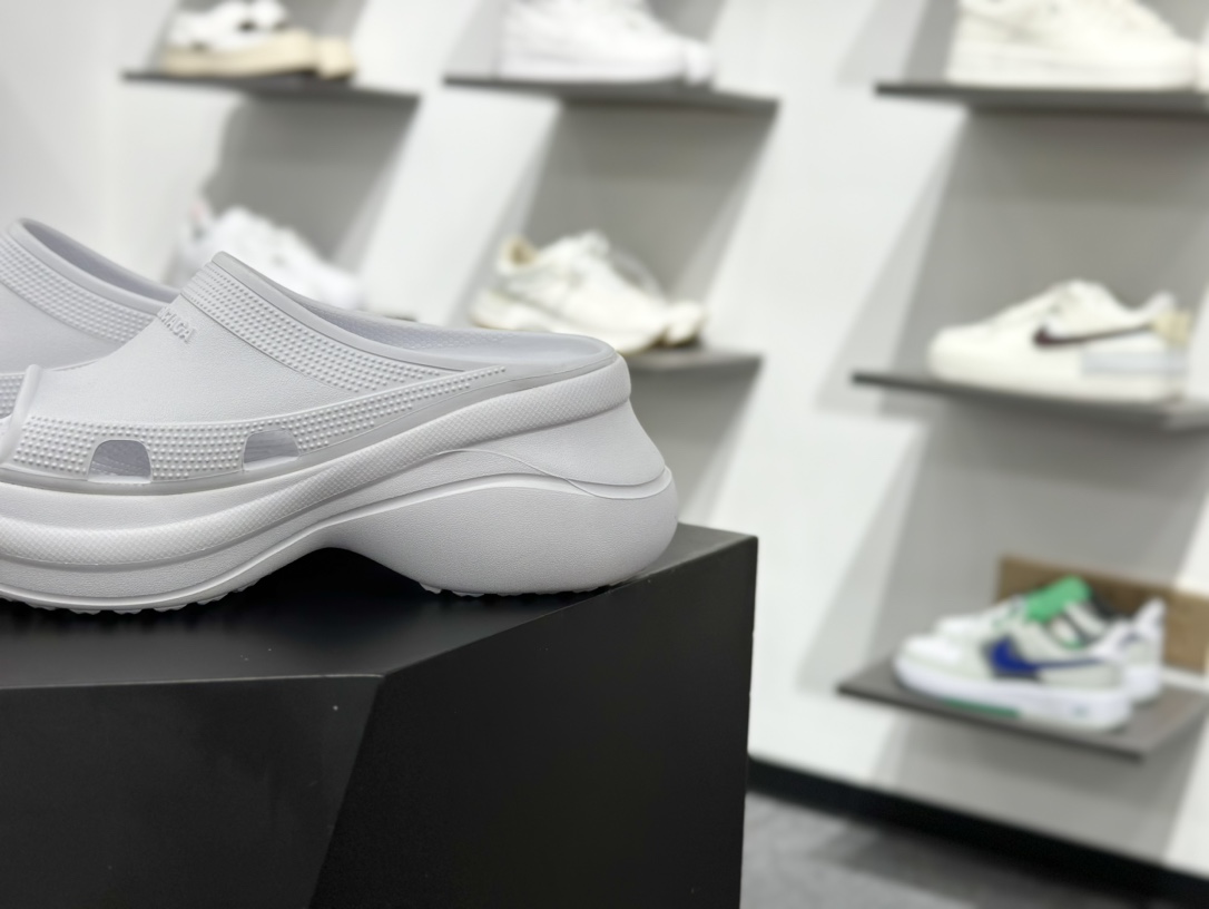 巴黎世家BALENCIAGA x Crocs Cruise Platform Mule Sandals 克鲁斯包头式凉拖鞋式凉鞋
