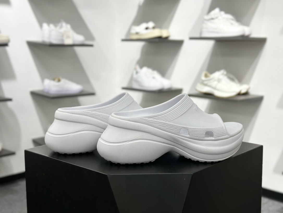 巴黎世家BALENCIAGA x Crocs Cruise Platform Mule Sandals 克鲁斯包头式凉拖鞋式凉鞋