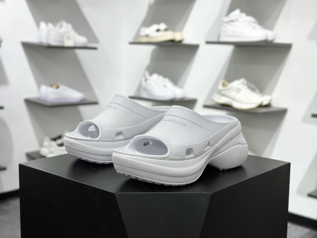 巴黎世家BALENCIAGA x Crocs Cruise Platform Mule Sandals 克鲁斯包头式凉拖鞋式凉鞋