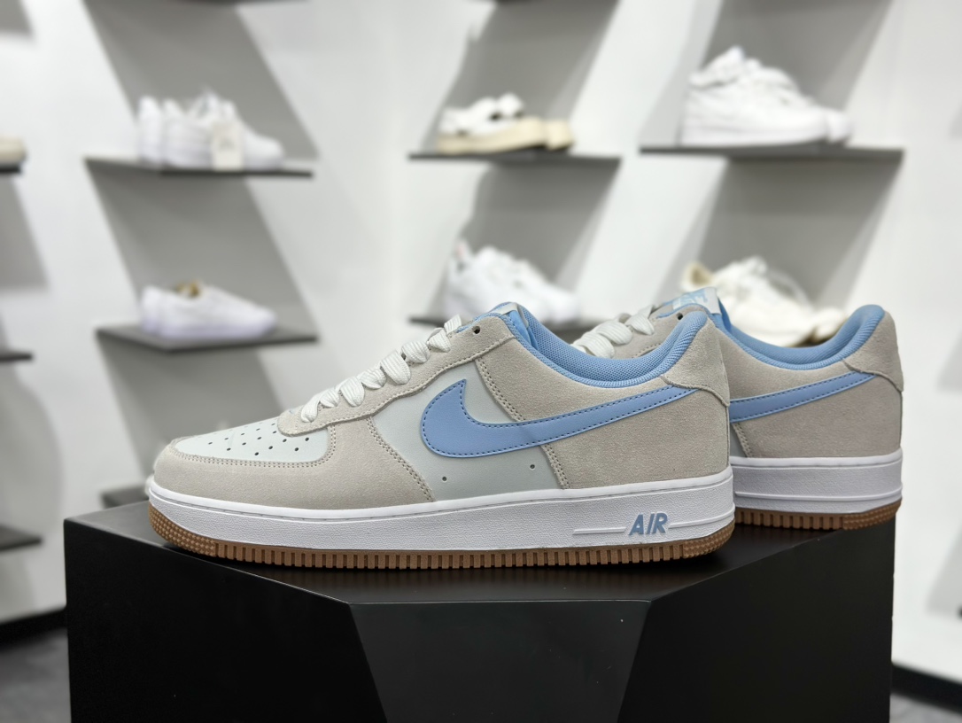 200 耐克Nike Air Force 1'07 Next Nature Low”Grey/Blue”空军一号低帮板鞋“浅灰天蓝生胶底” IB6388-002