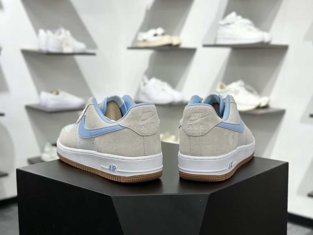 200 耐克Nike Air Force 1'07 Next Nature Low”Grey/Blue”空军一号低帮板鞋“浅灰天蓝生胶底” IB6388-002