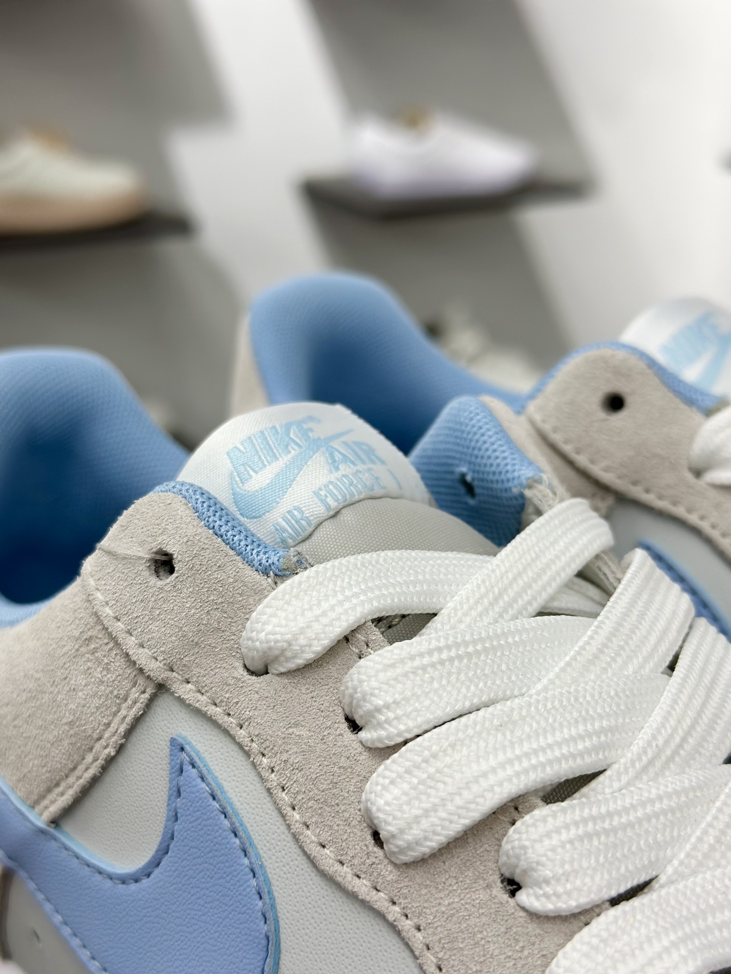 200 耐克Nike Air Force 1'07 Next Nature Low”Grey/Blue”空军一号低帮板鞋“浅灰天蓝生胶底” IB6388-002