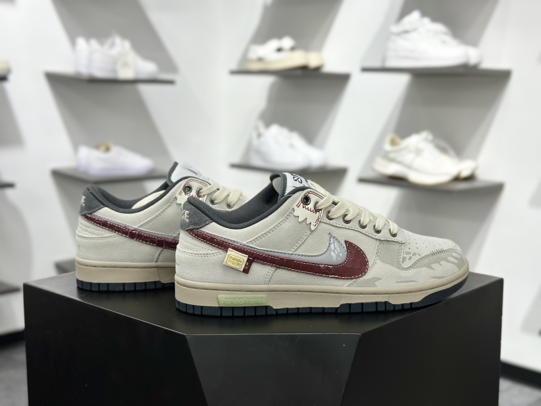 Nike SB Dunk Low ”Double Swoosh” 熊猫恶作剧 CNY蛇年 蜕尘迎金 财锦 米棕红 HV1800-101