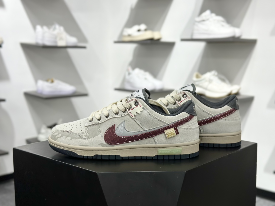 Nike SB Dunk Low ”Double Swoosh” 熊猫恶作剧 CNY蛇年 蜕尘迎金 财锦 米棕红 HV1800-101