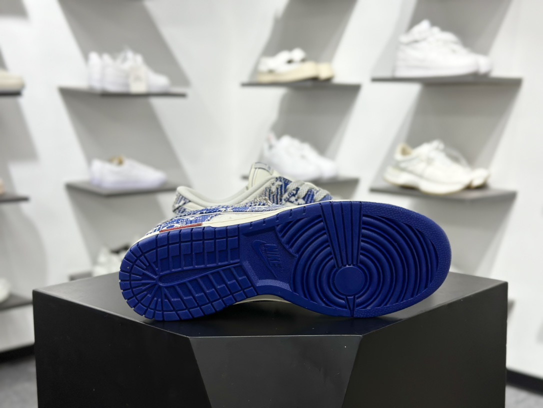 路易威登Louis Vuitton x Nike SB Dunk Low”LV Monogram”扣篮滑板板鞋“牛仔蓝米白LV提花” SC9772-808