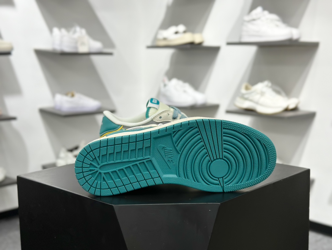 Air Jordan 1 Low ”高端定制” 小米su7米灰绿黄倒钩 XX3168-163